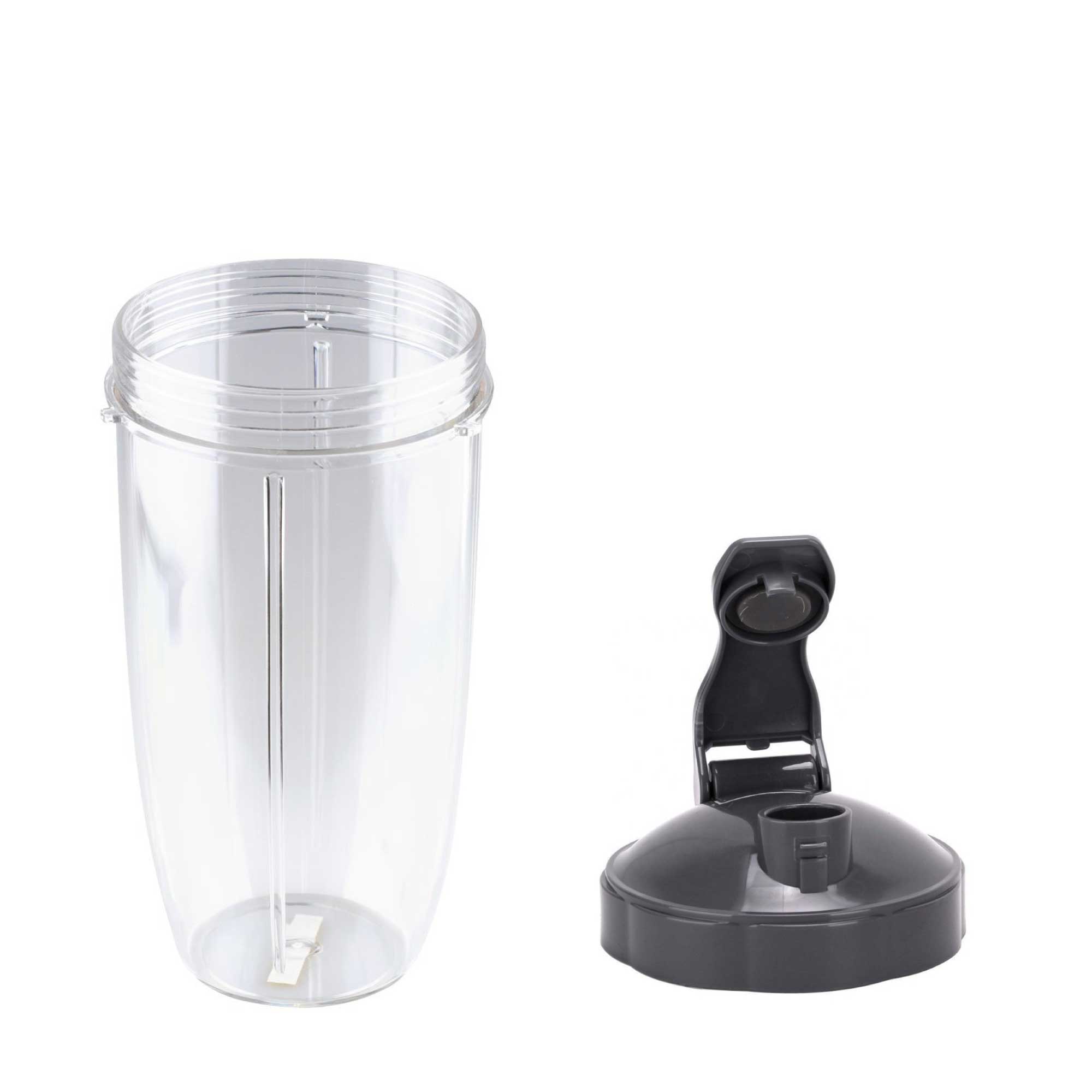 For Nutribullet Tall Large Big Cup 24Oz + Fliptop Lid - For Nutri 600 and 900 - NuSea
