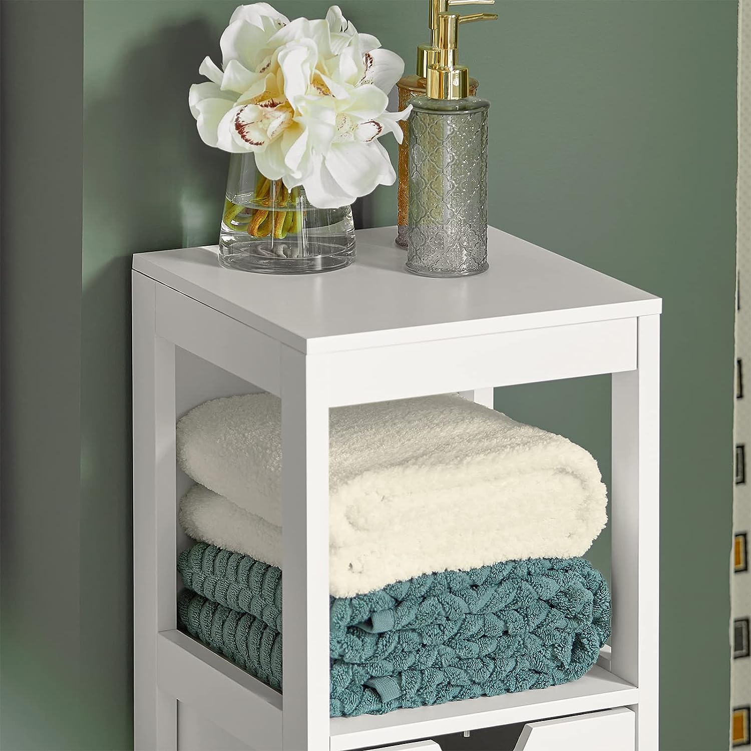 Freestanding Cabinet 2 Drawers Shelf Cupboard - NuSea
