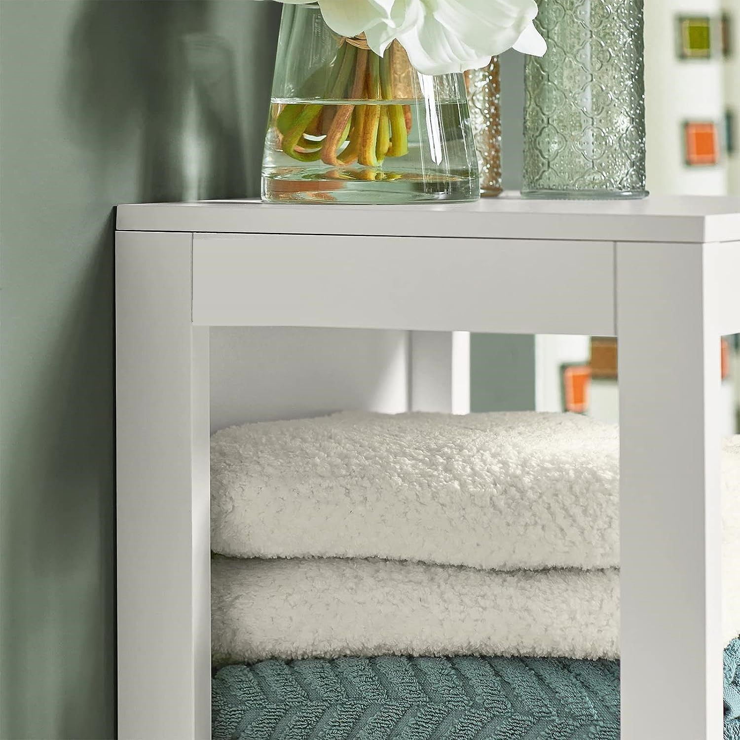 Freestanding Cabinet 2 Drawers Shelf Cupboard - NuSea