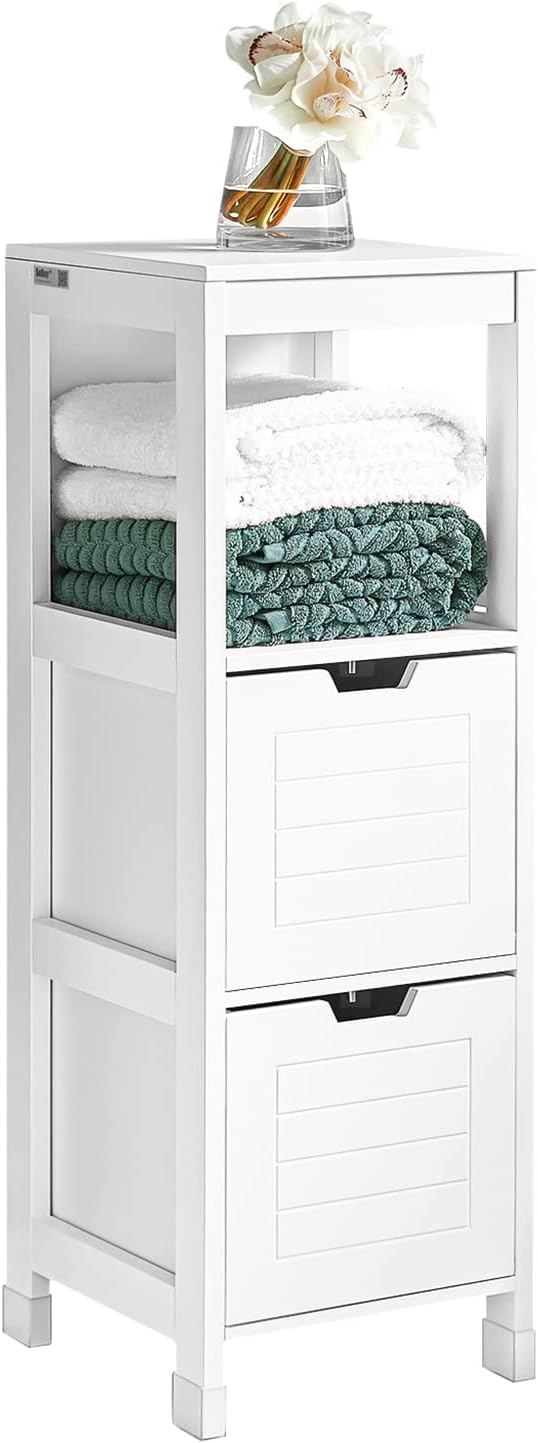 Freestanding Cabinet 2 Drawers Shelf Cupboard - NuSea