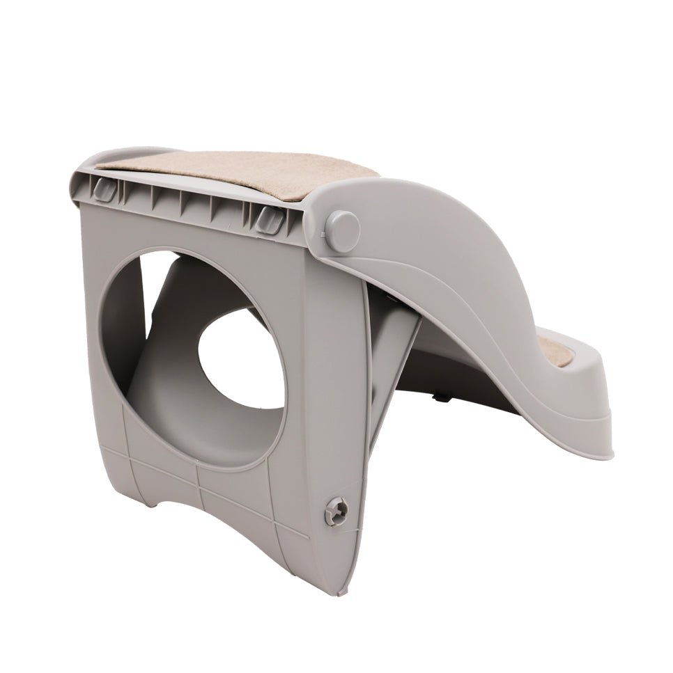 Furtastic 38cm Foldable Pet Stairs Ramp - Grey - NuSea