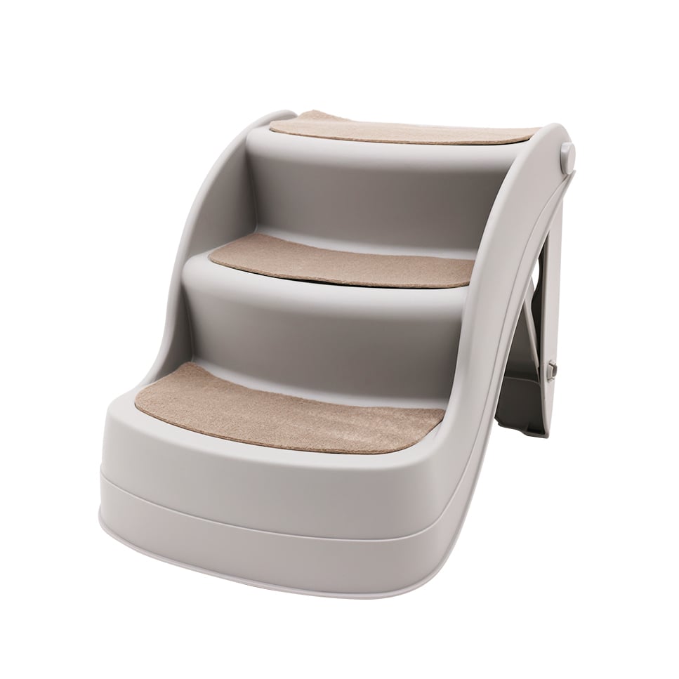 Furtastic 38cm Foldable Pet Stairs Ramp - Grey - NuSea