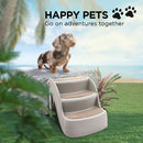 Furtastic 38cm Foldable Pet Stairs Ramp - Grey - NuSea