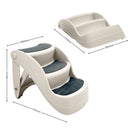 Furtastic 38cm Foldable Pet Stairs Ramp - White - NuSea