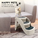 Furtastic 38cm Foldable Pet Stairs Ramp - White - NuSea