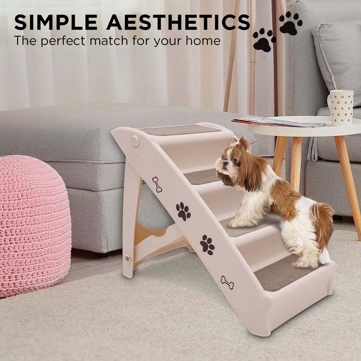 Furtastic 50cm Foldable Step Ladder Stairs - NuSea