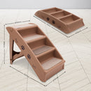 Furtastic 50cm Foldable Step Ladder Stairs - Brown - NuSea