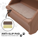 Furtastic 50cm Foldable Step Ladder Stairs - Brown - NuSea