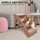 Furtastic 50cm Foldable Step Ladder Stairs - Brown - NuSea
