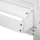 Gardeon 2PC Adirondack Outdoor Table and Chair Wooden Beach Chair Patio Furniture White - NuSea