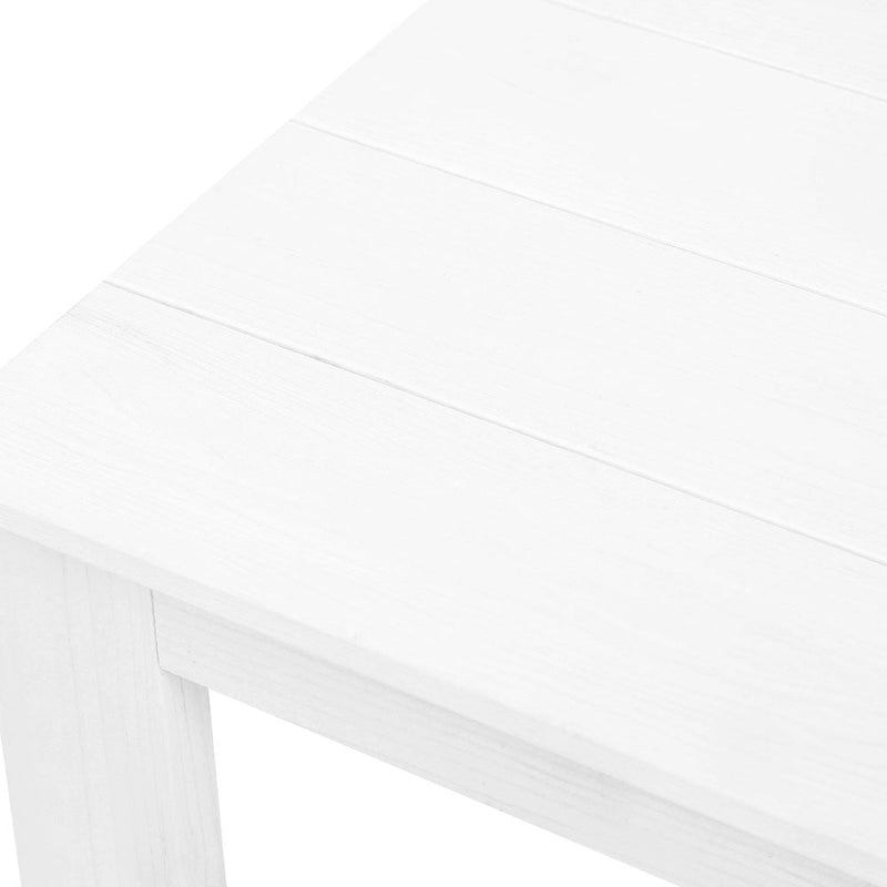Gardeon Coffee Side Table Wooden Desk Outdoor Furniture Camping Garden White - NuSea