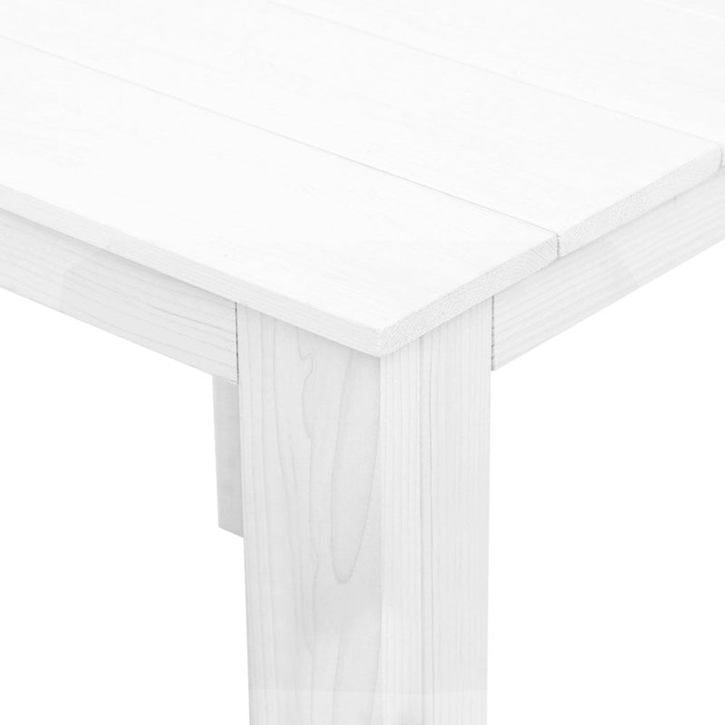 Gardeon Coffee Side Table Wooden Desk Outdoor Furniture Camping Garden White - NuSea