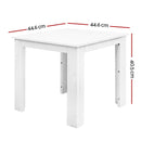 Gardeon Coffee Side Table Wooden Desk Outdoor Furniture Camping Garden White - NuSea