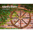 Gardeon Garden Decor Outdoor Ornament Wooden Wagon Wheel - NuSea