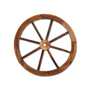 Gardeon Garden Decor Outdoor Ornament Wooden Wagon Wheel - NuSea