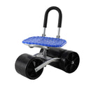 Gardeon Garden Stool Foldable with Wheels Blue - NuSea