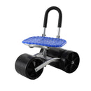 Gardeon Garden Stool Foldable with Wheels Blue - NuSea