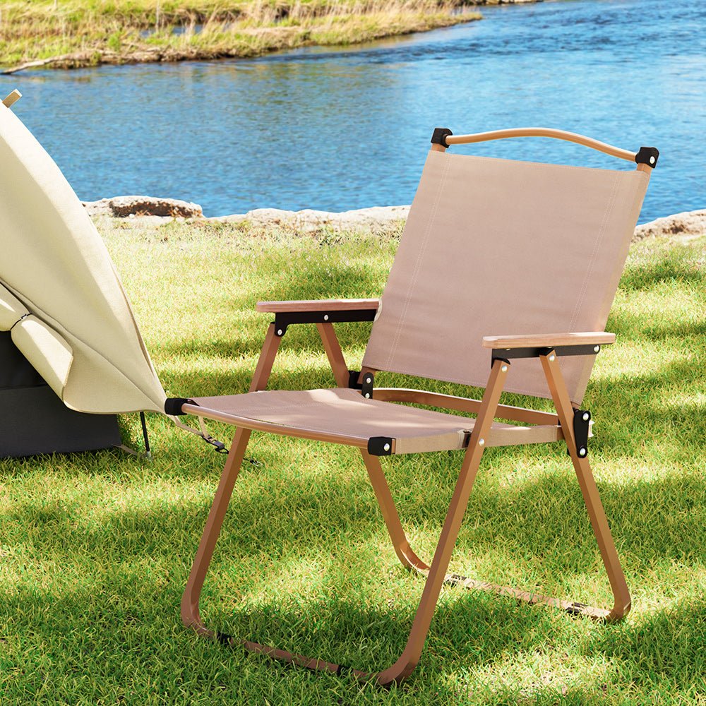 Gardeon Outdoor Camping Chairs Portable Folding Beach Chair Patio Furniture - NuSea