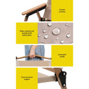 Gardeon Outdoor Camping Chairs Portable Folding Beach Chair Patio Furniture - NuSea