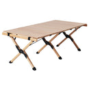 Gardeon Outdoor Furniture Wooden Egg Roll Picnic Table Camping Desk 120CM - NuSea