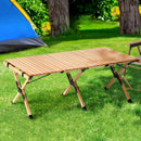 Gardeon Outdoor Furniture Wooden Egg Roll Picnic Table Camping Desk 120CM - NuSea