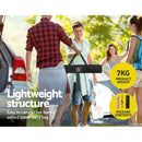 Gardeon Outdoor Furniture Wooden Egg Roll Picnic Table Camping Desk 90CM - NuSea