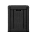 Gardeon Outdoor Storage Box 118L Container Lockable Indoor Garden Toy Tool Shed Black - NuSea