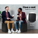 Gardeon Outdoor Storage Box 80L Container Lockable Garden Toy Tool Shed Black - NuSea