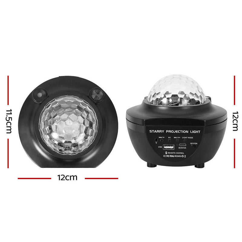Gardeon Projector Party Night Light LED Galaxy Starry Sky Ocean Star Lamp Music - NuSea