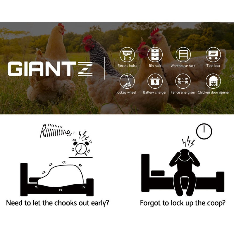 Giantz Automatic Chicken Coop Door Opener - NuSea