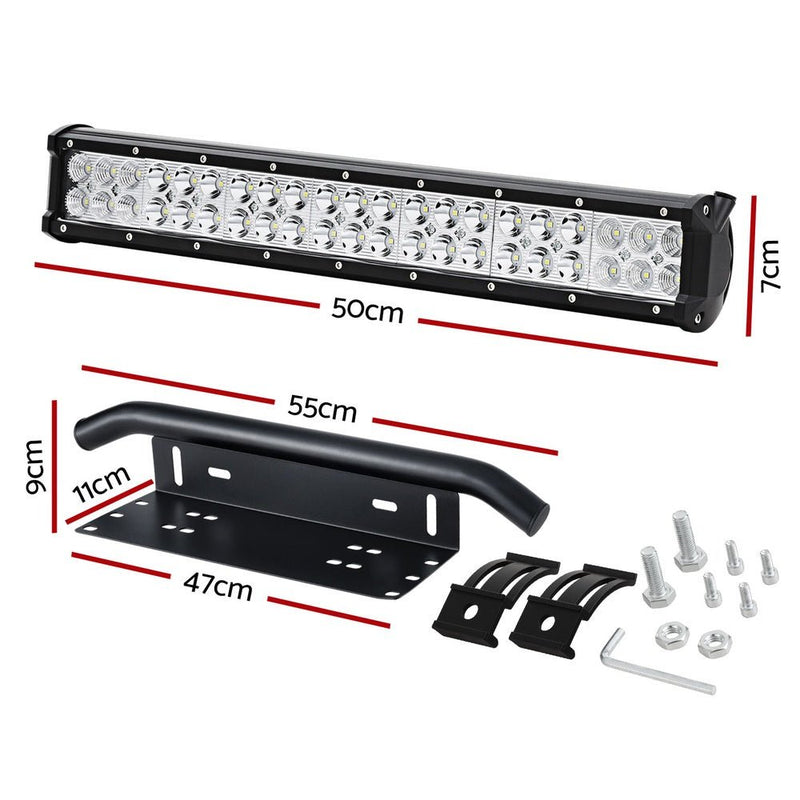 Giantz LED Driving Light 20 Inch Flood Spot Light Bar Driving Lamp Offroad Truck - NuSea