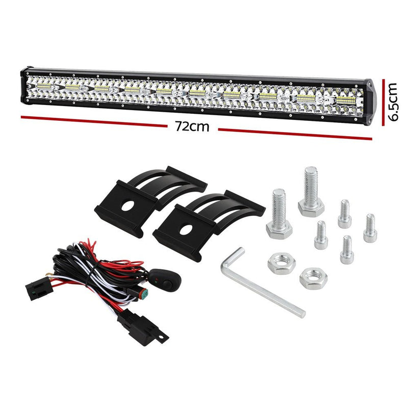 Giantz LED Driving Light 28 Inch Flood Spot Light Bar Driving Lamp Offroad Truck - NuSea