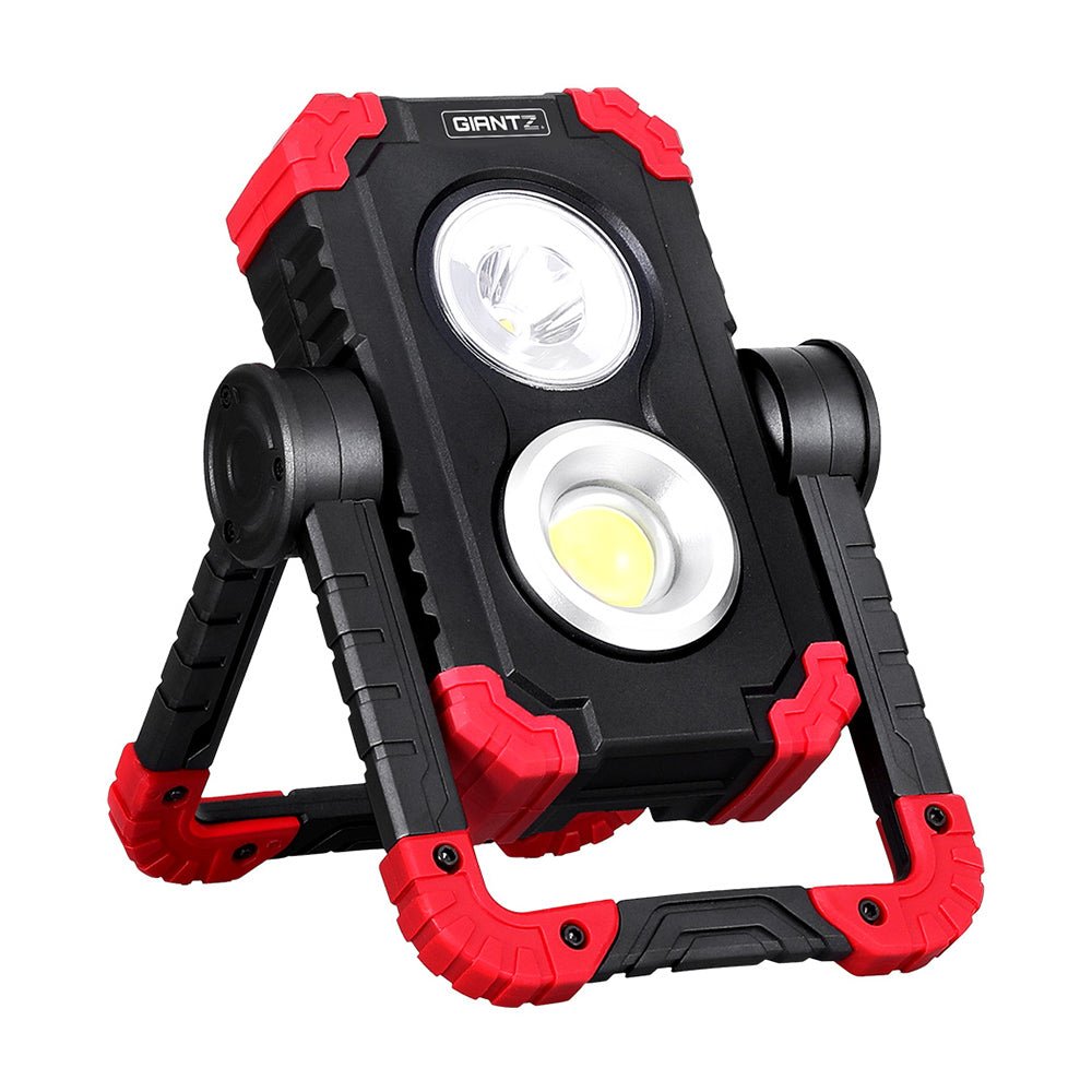 Giantz Work Light Rechargeable Torch USB Cordless LED Lamp 360°Rotation Folding - NuSea