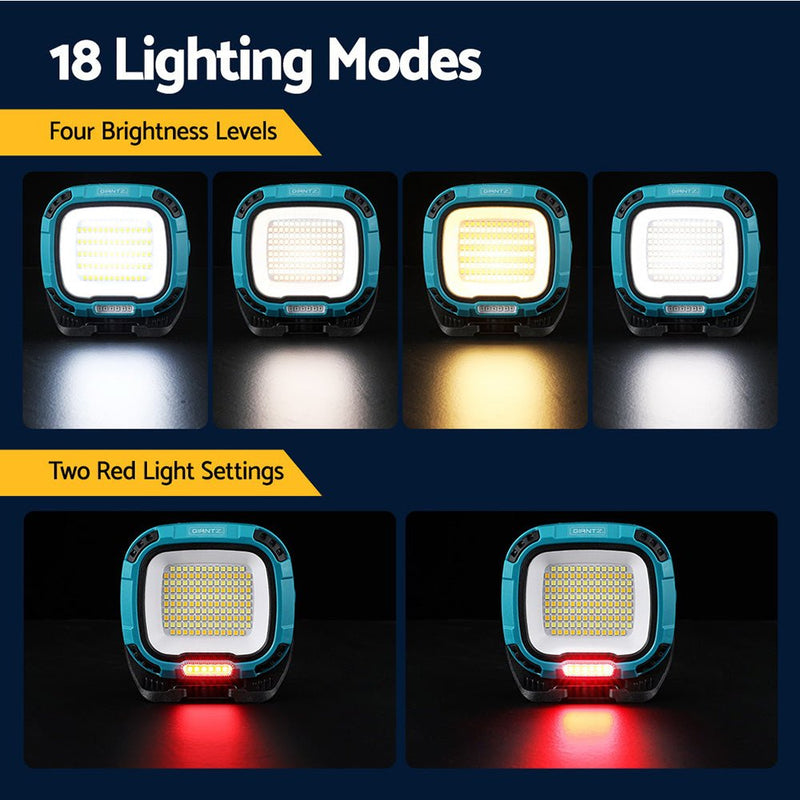 Giantz Work Light Torch Rechargeable USB Cordless Magnetic LED Lamp Charging - NuSea