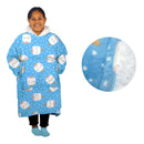 Girls Comfy Warm Blanket Hoodie with Sherpa Fleece Reverse Marshmallow - NuSea