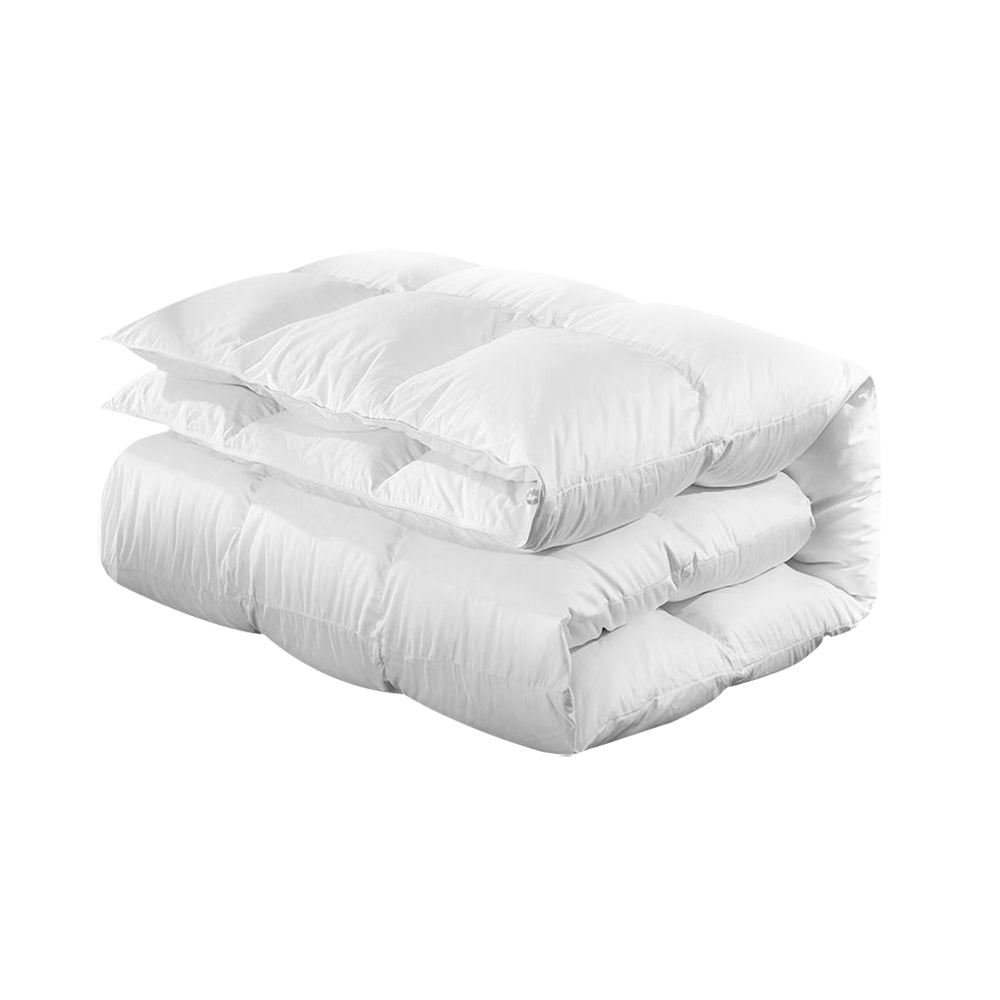 Giselle Bedding 500GSM Duck Down Feather Quilt Queen - NuSea