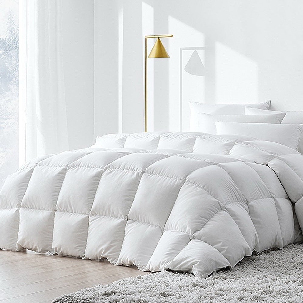 Giselle Bedding 500GSM Duck Down Feather Quilt Queen - NuSea