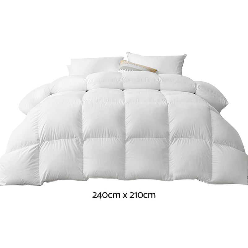 Giselle Bedding 500GSM Goose Down Feather Quilt King - NuSea
