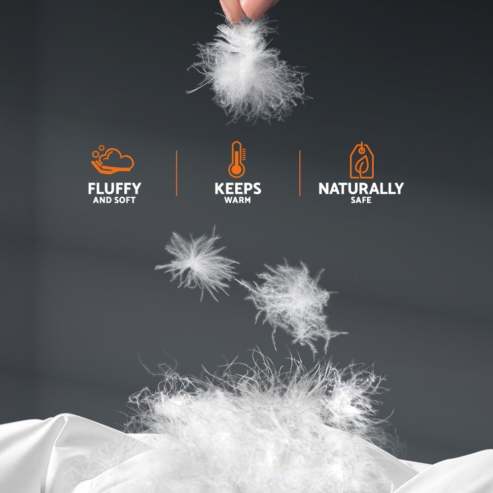 Giselle Bedding 500GSM Goose Down Feather Quilt King - NuSea