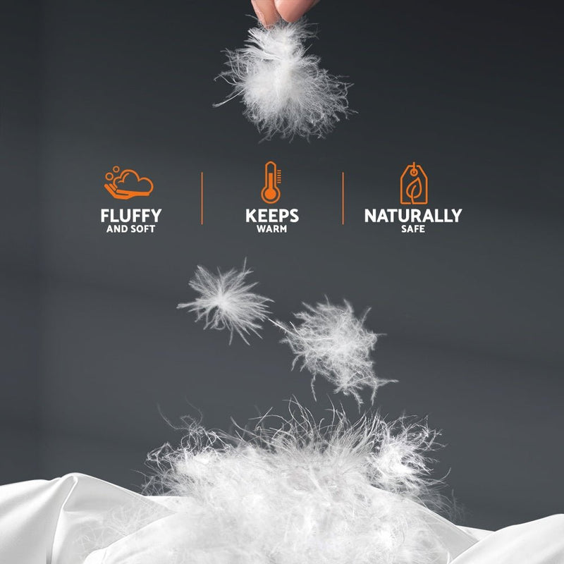 Giselle Bedding 500GSM Goose Down Feather Quilt Queen - NuSea