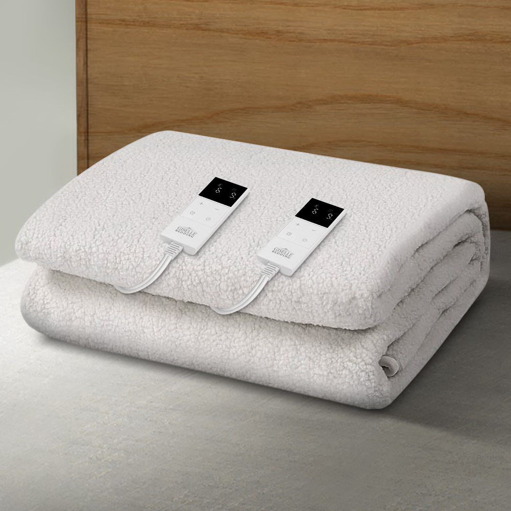 Giselle Bedding Double Size Electric Blanket Fleece - NuSea