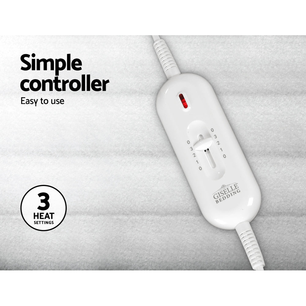 Giselle Bedding Double Size Electric Blanket Polyester - NuSea