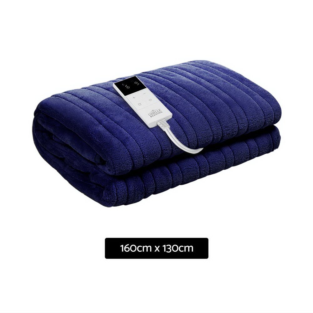 Giselle Bedding Electric Throw Blanket - Navy - NuSea