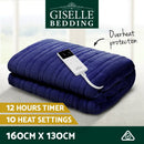 Giselle Bedding Electric Throw Blanket - Navy - NuSea