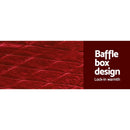 Giselle Bedding Faux Mink Quilt Burgundy Queen - NuSea