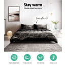 Giselle Bedding Faux Mink Quilt Charcoal Double - NuSea