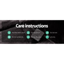 Giselle Bedding Faux Mink Quilt Charcoal Double - NuSea