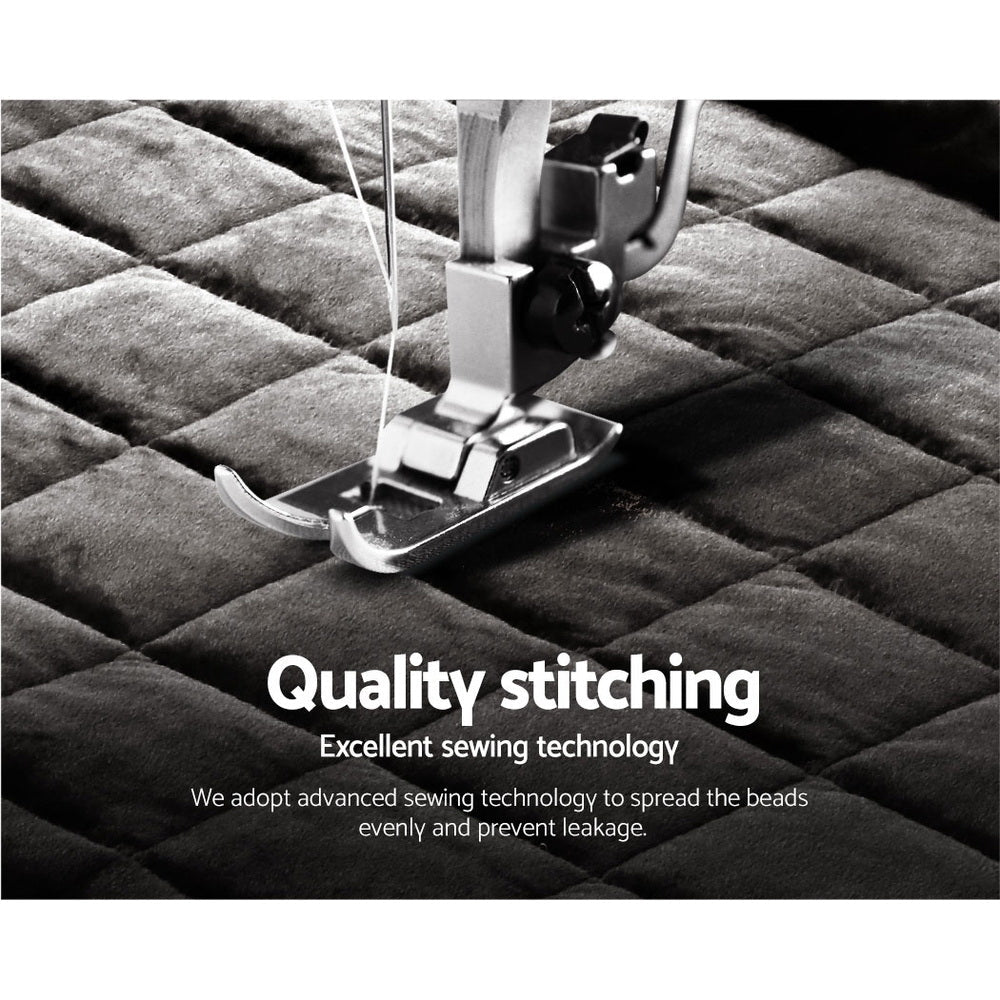 Giselle Bedding Faux Mink Quilt Charcoal Single - NuSea