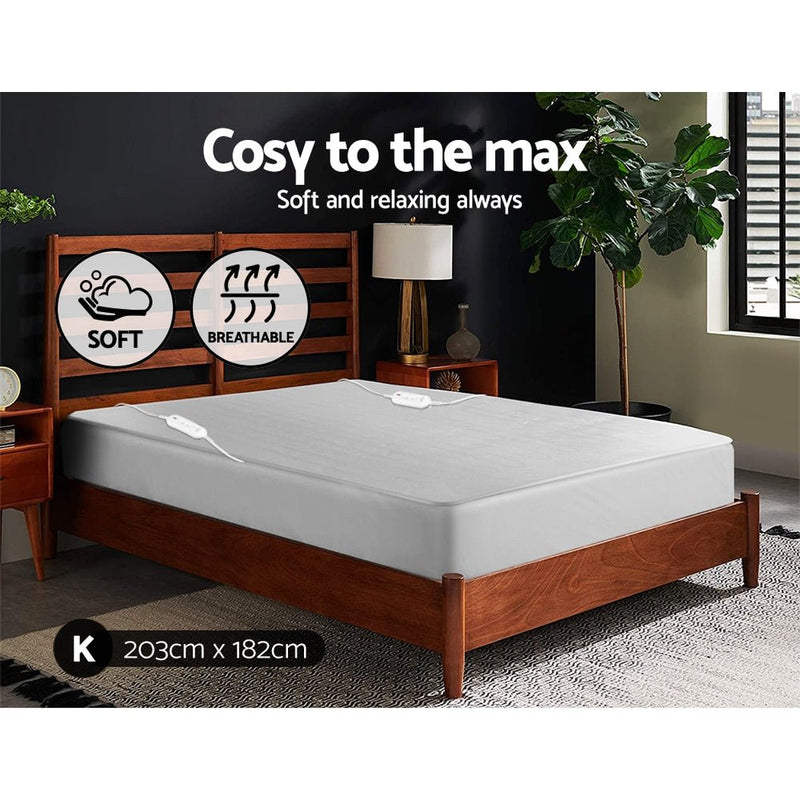 Giselle Bedding King Size Electric Blanket Polyester - NuSea