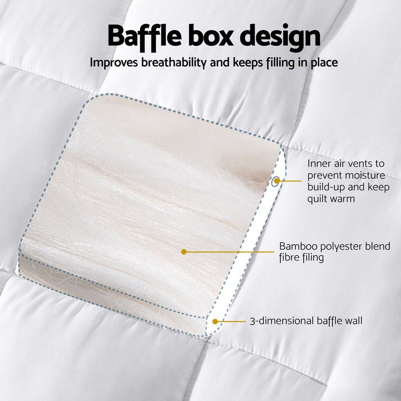 Giselle Bedding Mattress Topper Pillowtop Bamboo Cot - NuSea